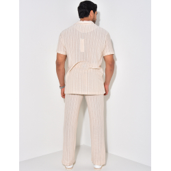 Ensemble pantalon et chemise en lin Ensemble pantalon et chemise en lin