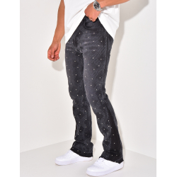Jeans flare à perle Jeans flare à perle