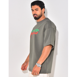 T-shirt "Riches", écriture bi-color T-shirt "Riches", écriture bi-color