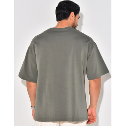 T-shirt "Riches", écriture bi-color T-shirt "Riches", écriture bi-color