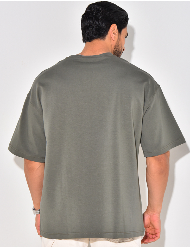 T-shirt "Riches", écriture bi-color T-shirt "Riches", écriture bi-color