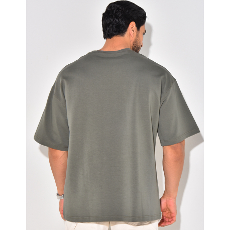 T-shirt "Riches", écriture bi-color T-shirt "Riches", écriture bi-color