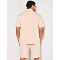 Ensemble short et chemise à fermeture éclaire Ensemble short et chemise à fermeture éclaire