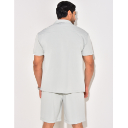 Ensemble short et chemise à fermeture éclaire Ensemble short et chemise à fermeture éclaire