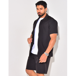 Ensemble short et chemise à fermeture éclaire Ensemble short et chemise à fermeture éclaire