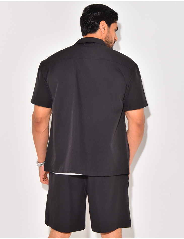 Ensemble short et chemise à fermeture éclaire Ensemble short et chemise à fermeture éclaire