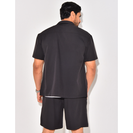 Ensemble short et chemise à fermeture éclaire Ensemble short et chemise à fermeture éclaire