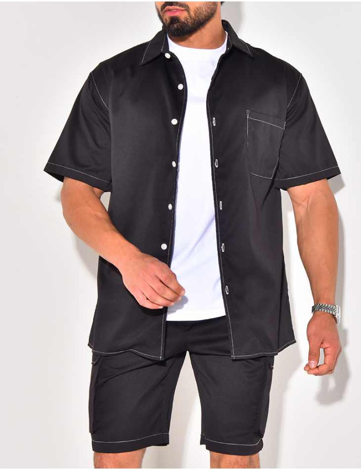 Ensemble short et chemise à poches Ensemble short et chemise à poches
