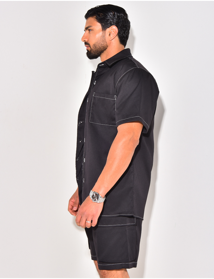 Ensemble short et chemise à poches Ensemble short et chemise à poches