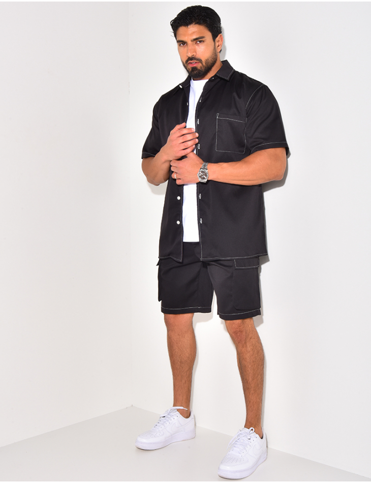Ensemble short et chemise à poches Ensemble short et chemise à poches