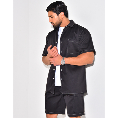 Ensemble short et chemise à poches Ensemble short et chemise à poches