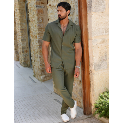 Ensemble pantalon et chemise plissé Ensemble pantalon et chemise plissé