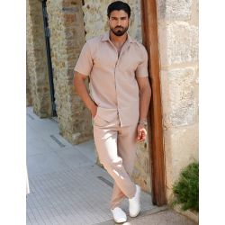 Ensemble pantalon et chemise plissé Ensemble pantalon et chemise plissé