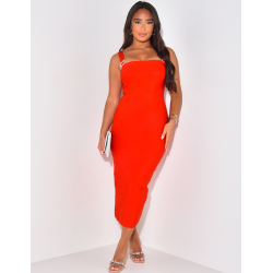 Robe rouge bandage outlet