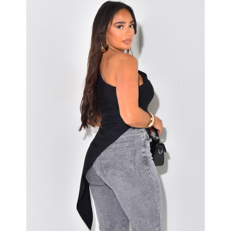 Long asymmetrical top