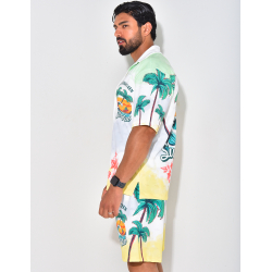 Ensemble short et chemise à motifs Ensemble short et chemise à motifs