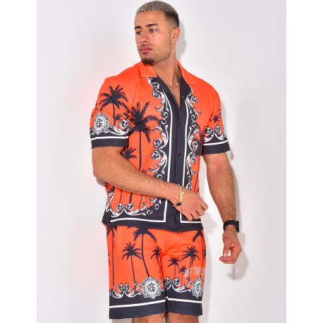 Ensemble short et chemise à motifs Ensemble short et chemise à motifs