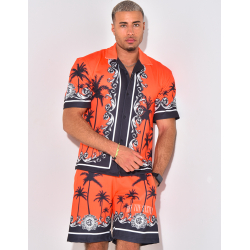 Ensemble short et chemise à motifs Ensemble short et chemise à motifs