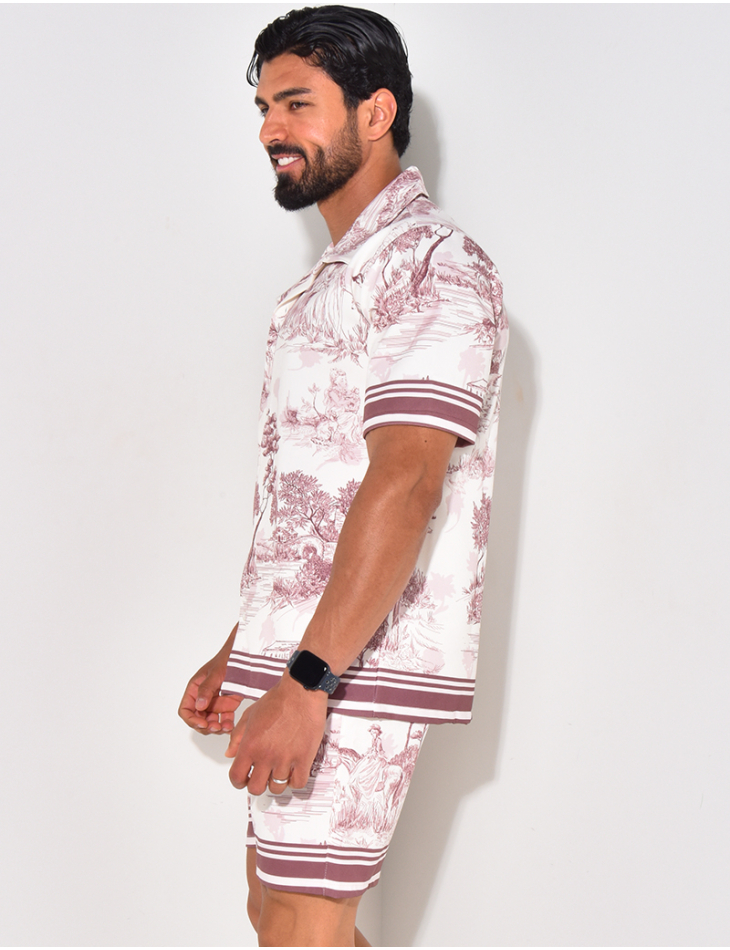 Ensemble short et chemise manches courtes Ensemble short et chemise manches courtes