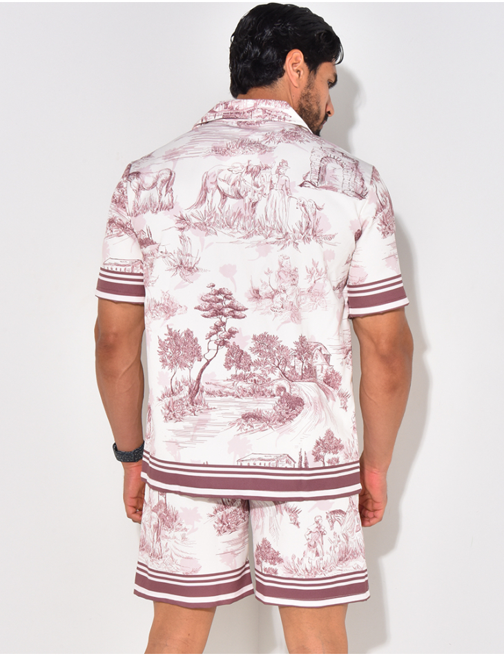 Ensemble short et chemise manches courtes Ensemble short et chemise manches courtes