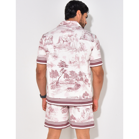 Ensemble short et chemise manches courtes Ensemble short et chemise manches courtes