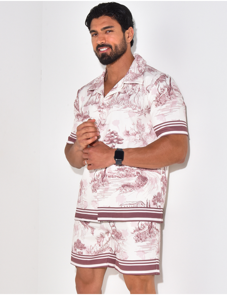 Ensemble short et chemise manches courtes Ensemble short et chemise manches courtes
