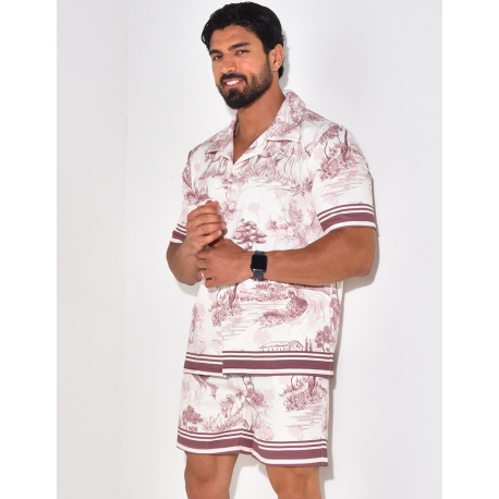 Ensemble short et chemise manches courtes Ensemble short et chemise manches courtes