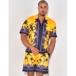 Ensemble short et chemise à motifs Ensemble short et chemise à motifs