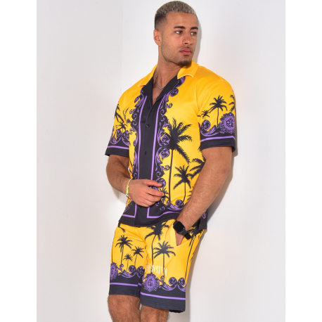 Ensemble short et chemise à motifs Ensemble short et chemise à motifs