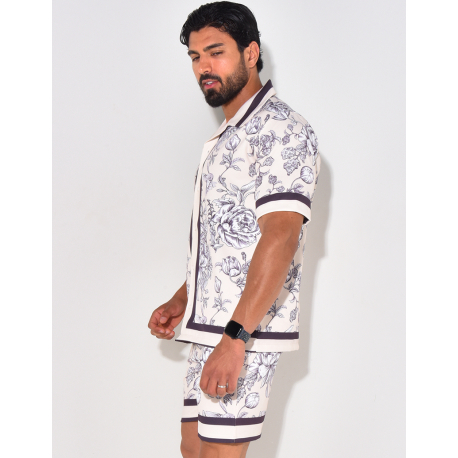 Ensemble short et chemise à motifs Ensemble short et chemise à motifs