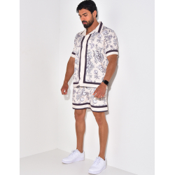 Ensemble short et chemise à motifs Ensemble short et chemise à motifs