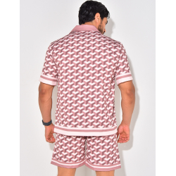 Ensemble short et chemise à motifs Ensemble short et chemise à motifs