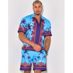 Ensemble short et chemise à motifs Ensemble short et chemise à motifs
