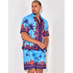 Ensemble short et chemise à motifs Ensemble short et chemise à motifs