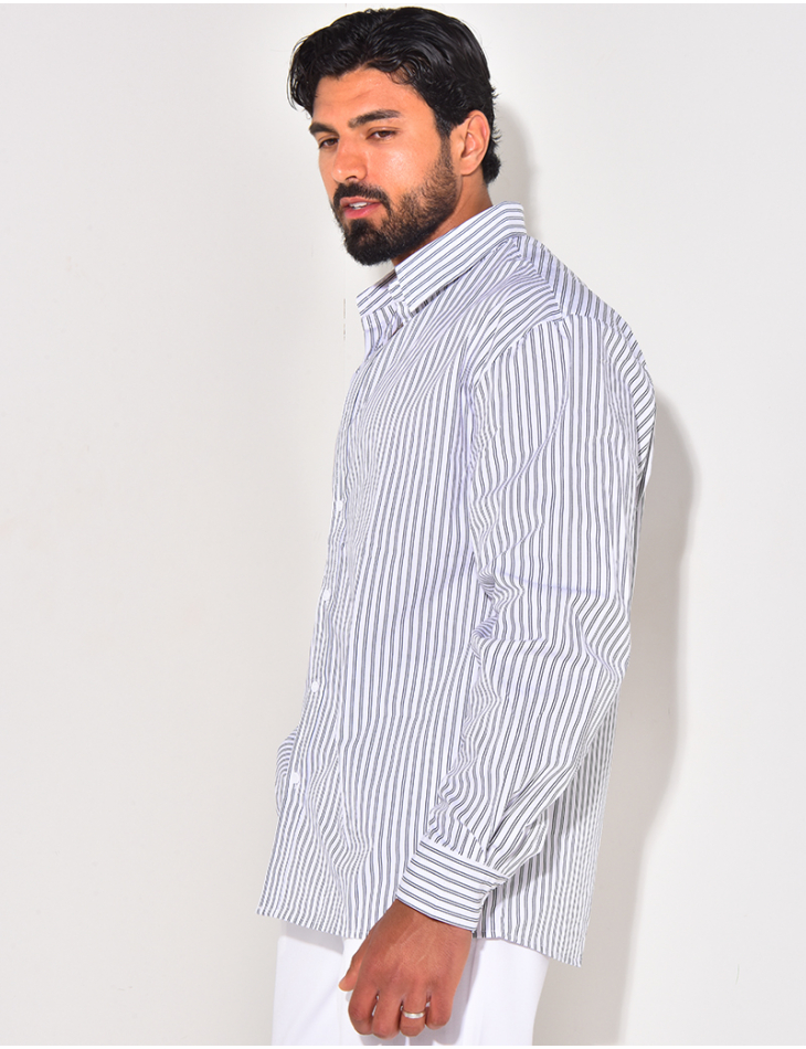 Chemise rayée manches longues Chemise rayée manches longues