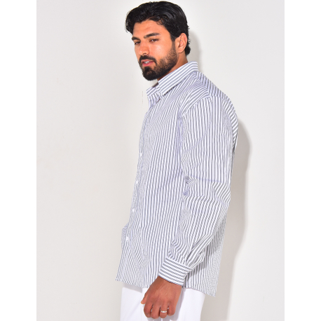 Chemise rayée manches longues Chemise rayée manches longues