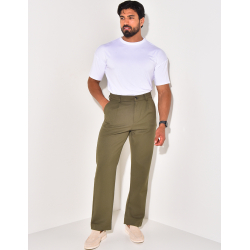 Pantalon à ceinture élastique