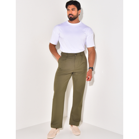 Pantalon à ceinture élastique