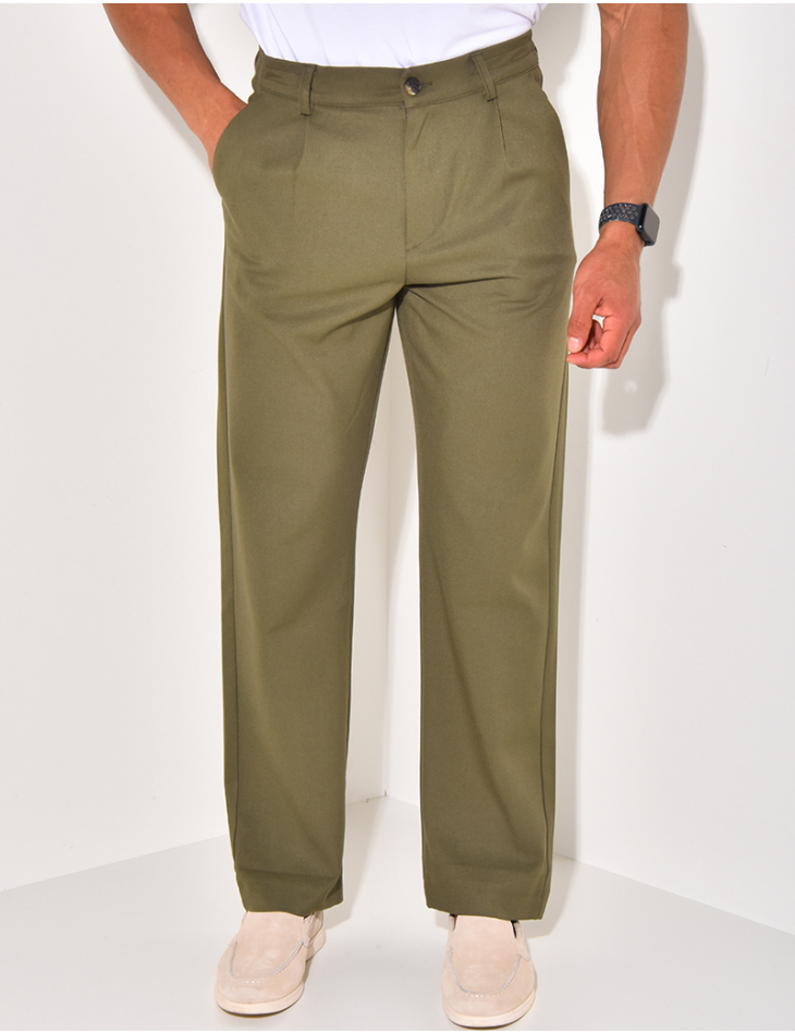 Pantalon à ceinture élastique