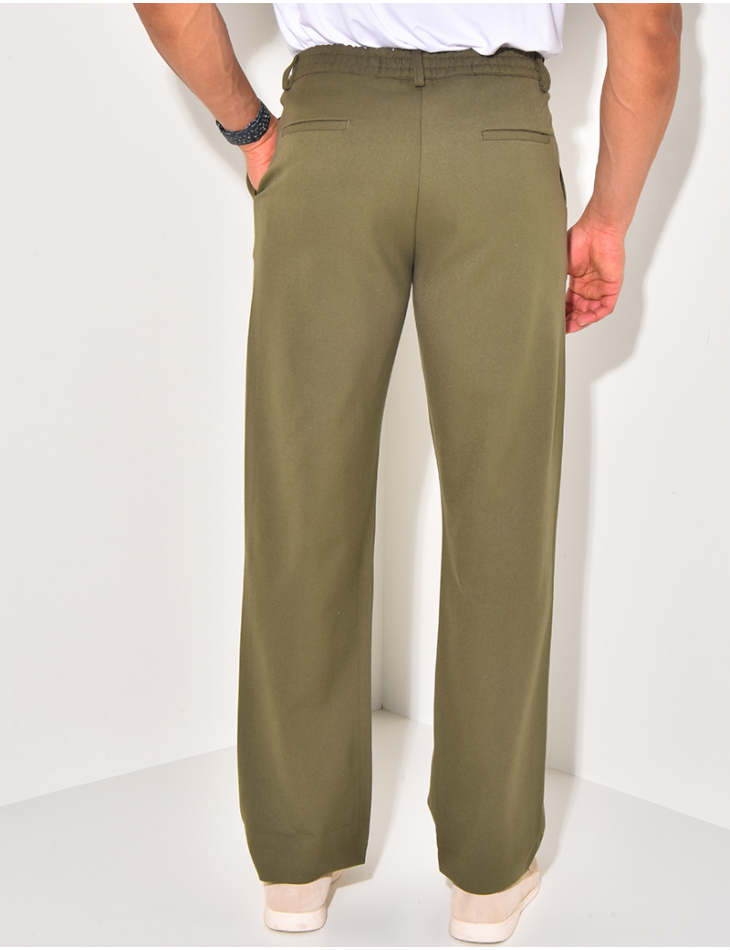 Pantalon à ceinture élastique