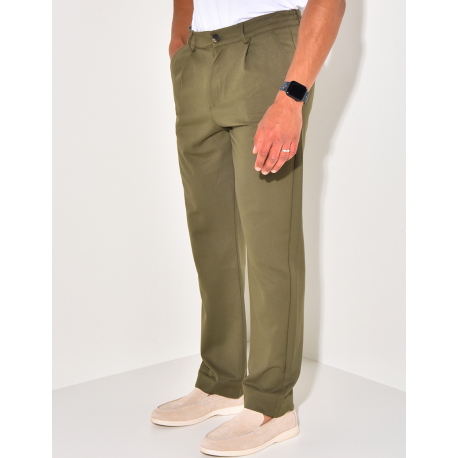 Pantalon à ceinture élastique