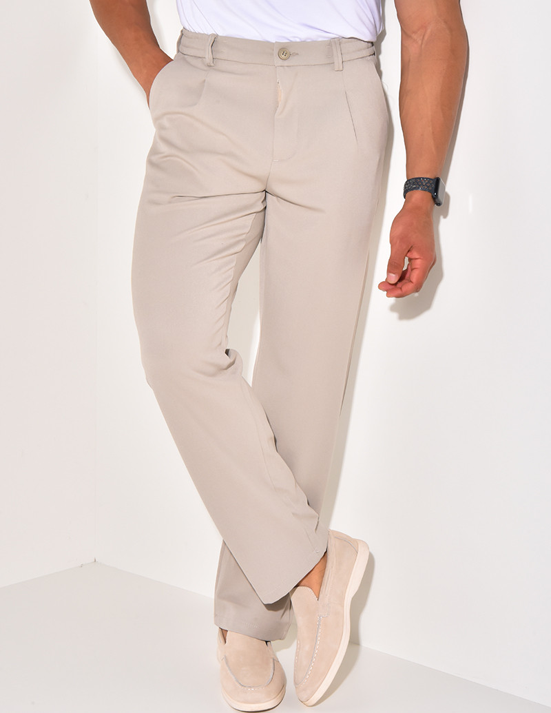 Pantalon à ceinture élastique