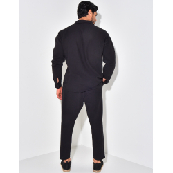 Ensemble pantalon et chemise texturé Ensemble pantalon et chemise texturé