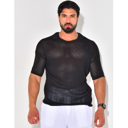 Durchbrochenes T-Shirt Durchbrochenes T-Shirt