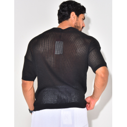 Durchbrochenes T-Shirt Durchbrochenes T-Shirt