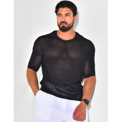 Durchbrochenes T-Shirt Durchbrochenes T-Shirt