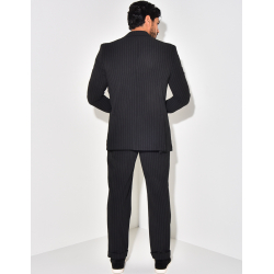 Ensemble de costume 2 pièces à rayures texturé Ensemble de costume 2 pièces à rayures texturé