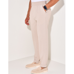 Pantalon à rayures texturé Pantalon à rayures texturé