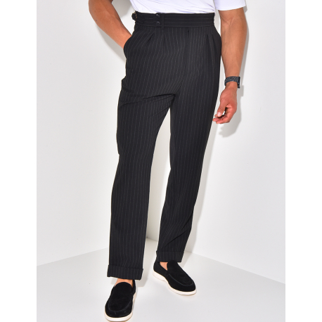 Pantalon à rayures texturé Pantalon à rayures texturé