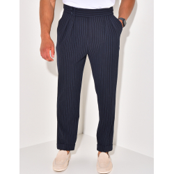 Pantalon à rayures texturé Pantalon à rayures texturé